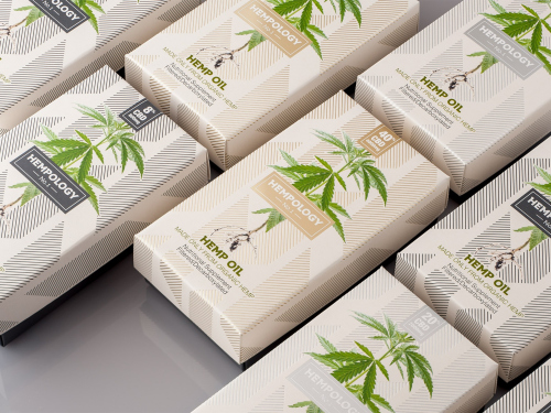 Landed Creative Agency Project, CBD Packaging design hero.